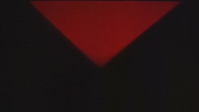 Vintage transition Animation Background, dividing red-black screen. 1970s film retro style.
