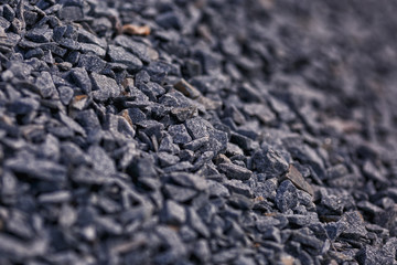 crushed stone background close up