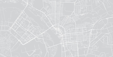 Urban vector city map of Omsk, Russia