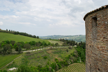 Veduta della valle di Brisighella dalla Rocca