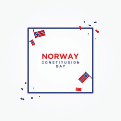 Norway Constitution Day Vector Design
