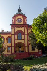 Fototapeta premium Karlovacka High school in center of town of Srijemski Karlovci, Vojvodina, Serbia