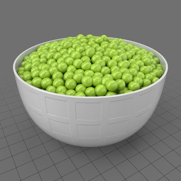 Peas in bowl