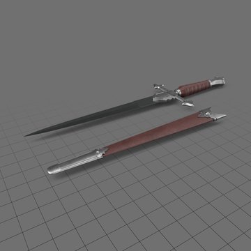 Dagger with sheath 2
