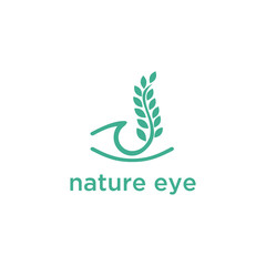 Obraz premium nature eye logo designs vector, Eye Health logo template