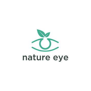 nature eye logo designs vector, Eye Health logo template