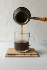 make coffee, cup of coffee, drink coffee, pour the coffee