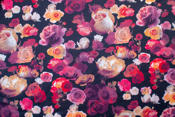 paisley pattern textiles red-brown color fabric texture