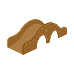 Isolated object of bridge and pedestrian icon. Collection of bridge and arch vector icon for stock.