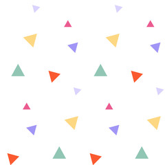 Colorful triangles seamless pattern