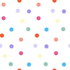 Colorful circles seamless pattern