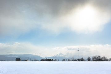 北海道の冬・雪景色