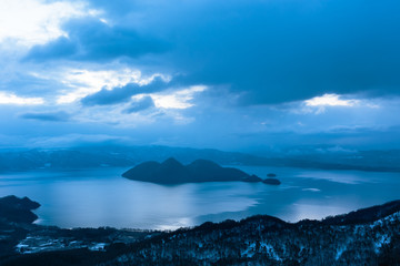 Obraz na płótnie Canvas 北海道洞爺湖の風景