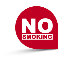 red vector banner no smoking