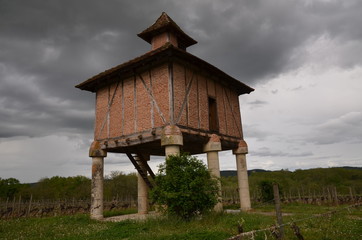 PIGEONNIER ET VIGNOBLE CHÂTEAU LAGREZETTE CAILLAC LOT FRANCE 