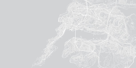 Urban vector city map of Vladivostok, Russia