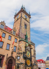Astronomical Clock Tower in Old Town Prague, Czech Republic.