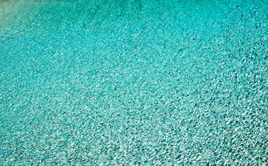 Bright sunny day over the surface of the water from the Bahamas.