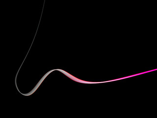 computer generated colorfull lines on black background