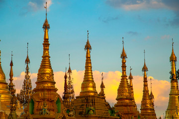 Fototapeta premium Pagodas in Myanmar