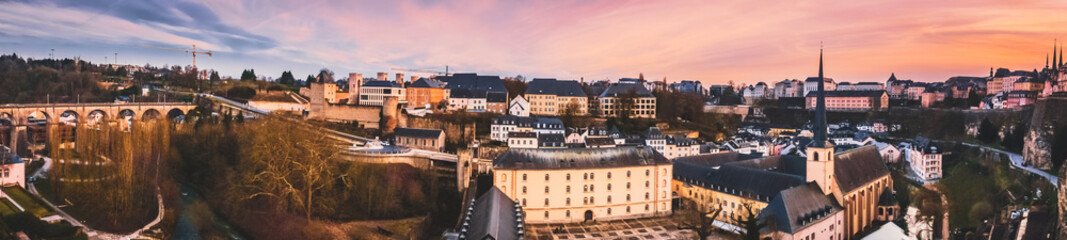 Wonderful view over the old city of Luxembourg