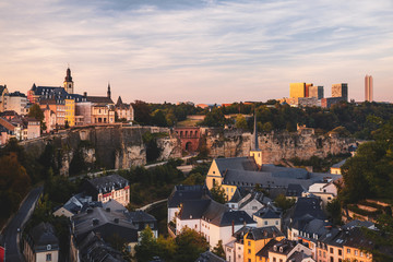 Obraz premium Wonderful view over the old city of Luxembourg