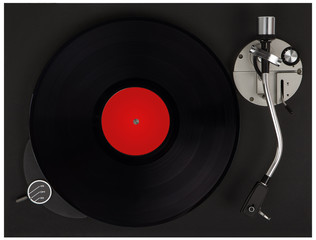 Fototapeta premium Record player with vinyl record.