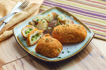 Cheese Broccoli Stuffed Chicken