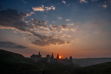 Sunrise  in Kamyanets-Podilskiy fortress, Ukraine