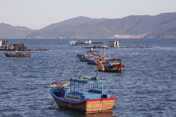 fishing boat in the sea