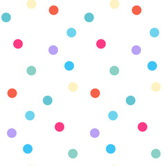 Colorful circles seamless pattern