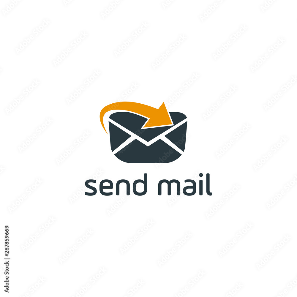 Aufkleber Email marketing creative design concept. Internet marketing and search engine optimization service theme.