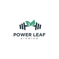 Leaf fitness Gym Logo Design Template