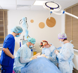 Laser Blepharoplasty, plastic surgery operation for correcting defects, deformities, and...