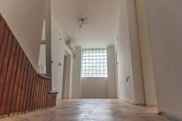 house empty hall painted in white