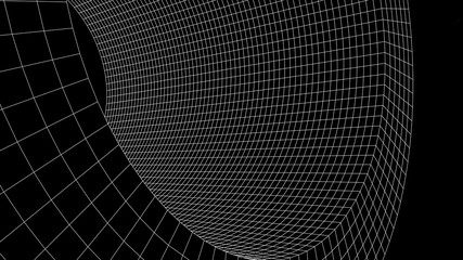 Abstract vector wireframe landscape. Abstract mesh background. Polygonal mountains. Vector illustration.