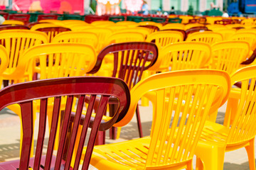 Rows of chairs