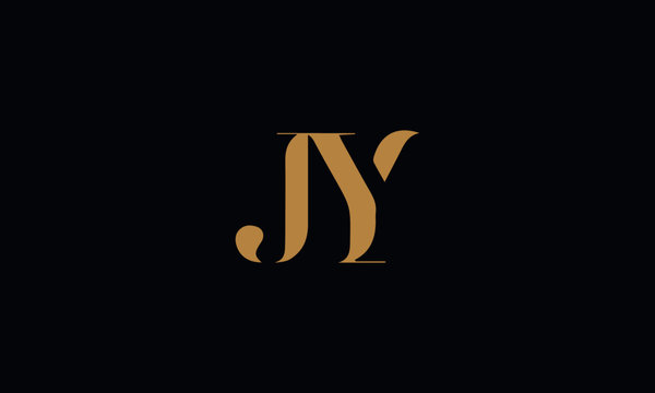JY logo design template vector minimal design