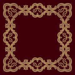 Vintage rectangular frame.