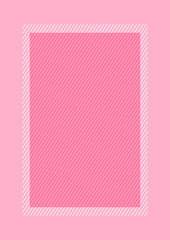 fashionable frame pink color flat lay style and rectangle for copy space, empty frame pink for banner design, template of pink frame banner blank for advertising graphic beauty cosmetics fashion