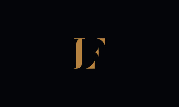 LF logo design template vector illustration