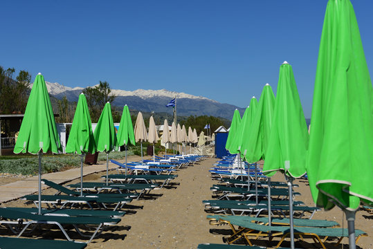 strand in kavros , kreta, griechenland