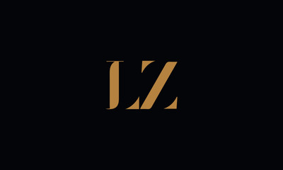 LZ logo design icon template vector illustration minimal design