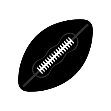 American football, ragby ball. Isolated on white background. Vector EPS10 illustration.