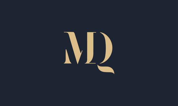 Letter MQ logo with Luxury Gold template. Elegance logo vector template.  14747934 Vector Art at Vecteezy