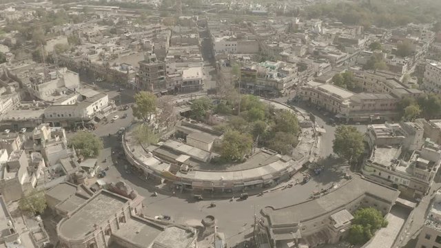 Ajmer, India, 4k aerial drone footage, ungraded/flat
