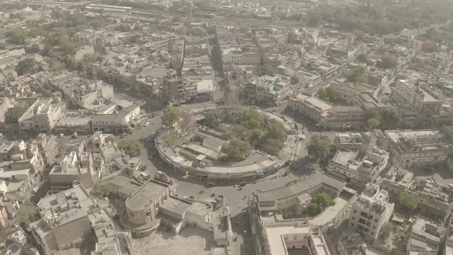 Ajmer, India, 4k aerial drone footage, ungraded/flat