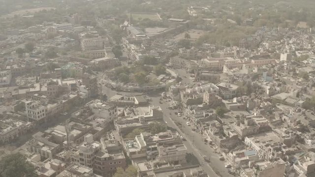 Ajmer, India, 4k aerial drone footage, ungraded/flat