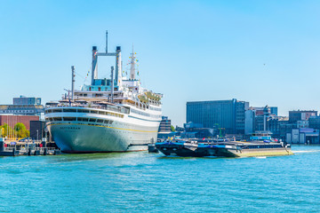 SS Rotterdam, a hotel and museum situated in a former cruise liner, Netherlands