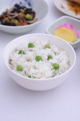塩豆と釜揚げしらすご飯